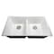 Nantucket Sinks Low Divide 50/50 Double Bowl Undermount Granite Composite White PR5050-LDW - alternate 2
